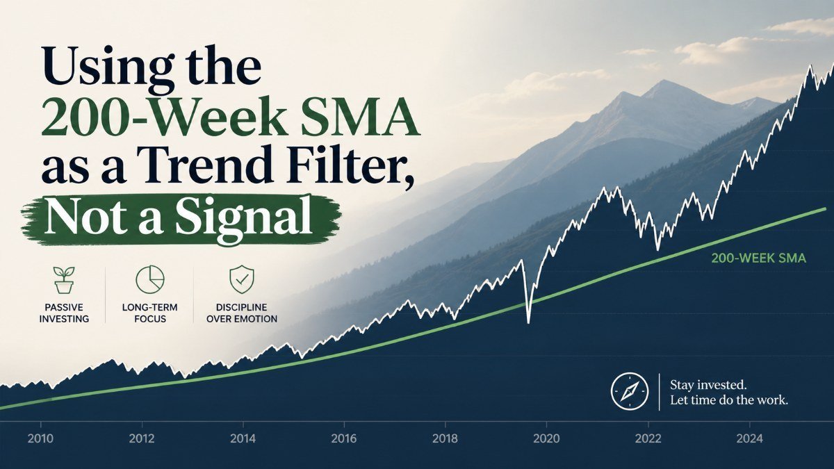 Using the 200-Week SMA as a Trend Filter, Not a Signal