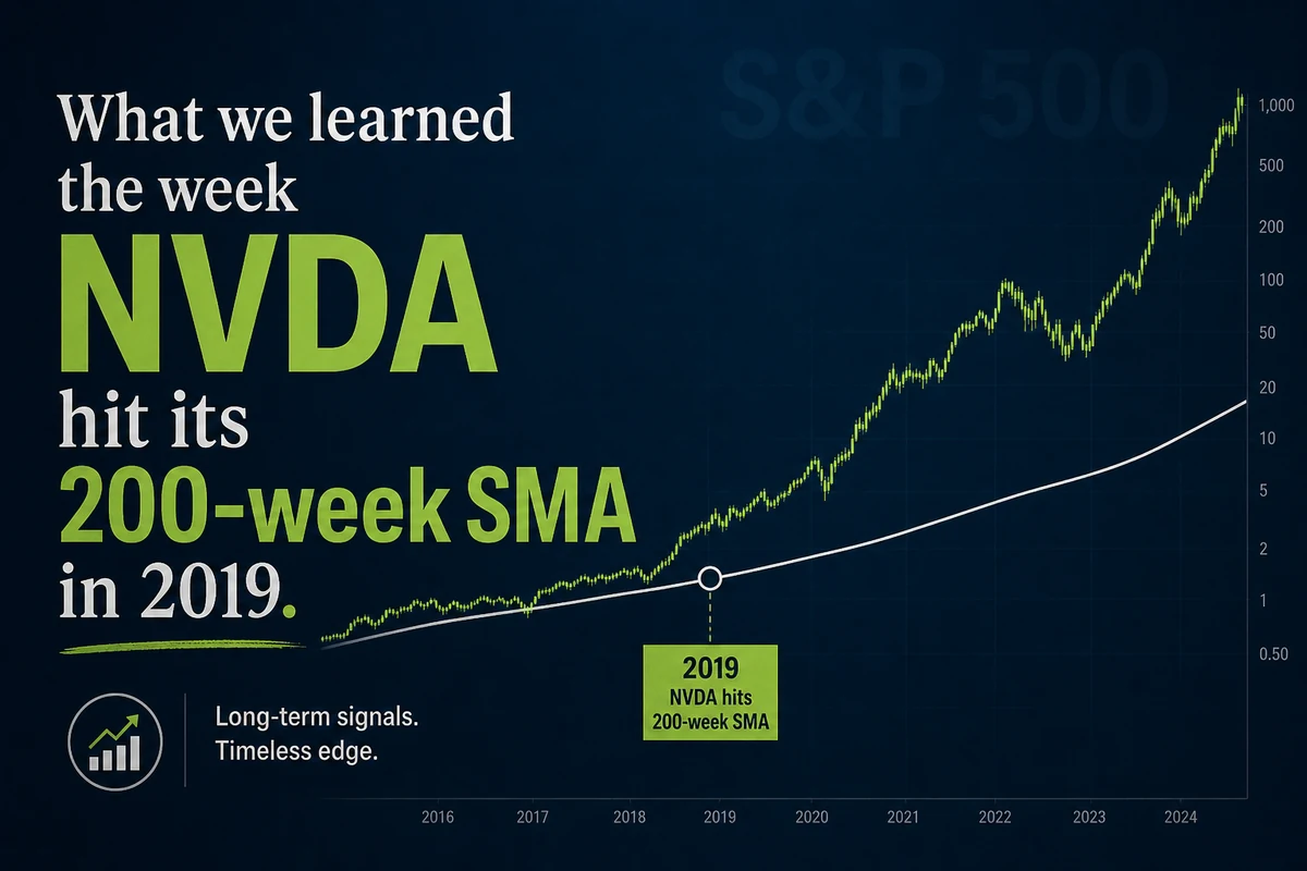 What we learned the week NVDA hit its 200-week SMA in 2019.